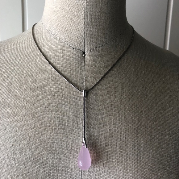 Beautiful Esprit necklace with pink stone ! - Picture 1 of 3